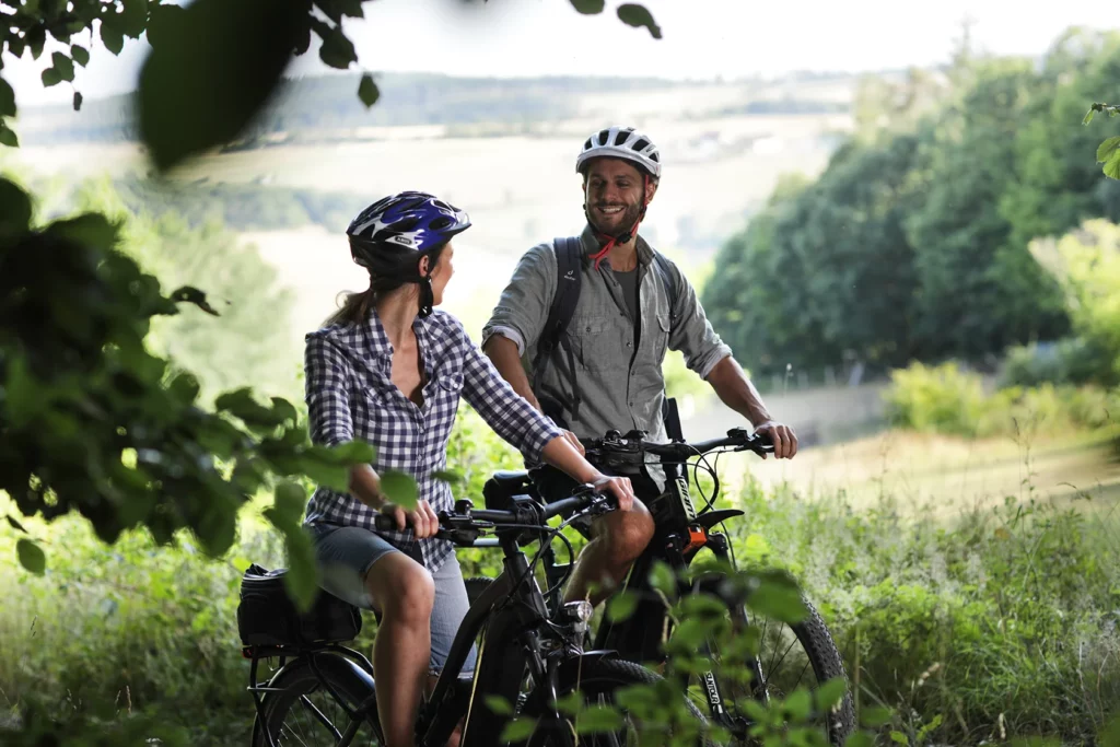 Hotel Sonne Frankenberg: Fahrradfahrer in der Natur